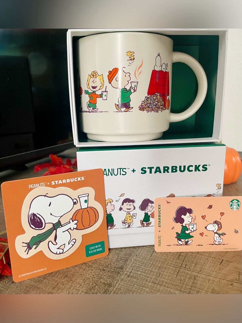 Limited edition Peanuts x Starbucks 2026 Fall collectible Peanuts Ceramic Mug